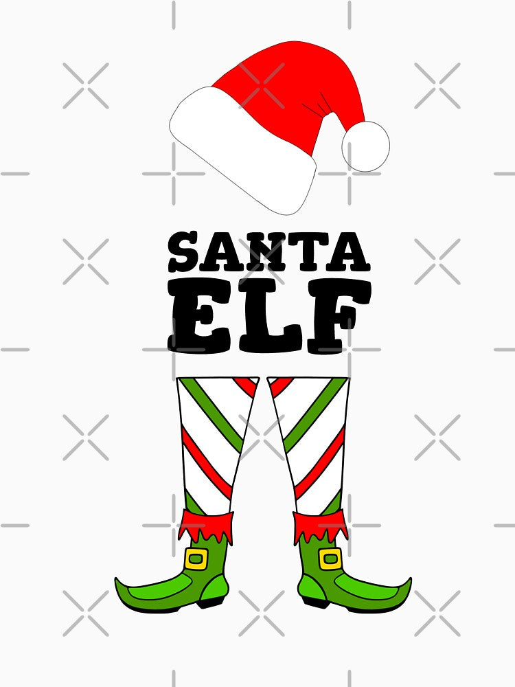 Elf Matching Santa Elf by Sartoris Art
