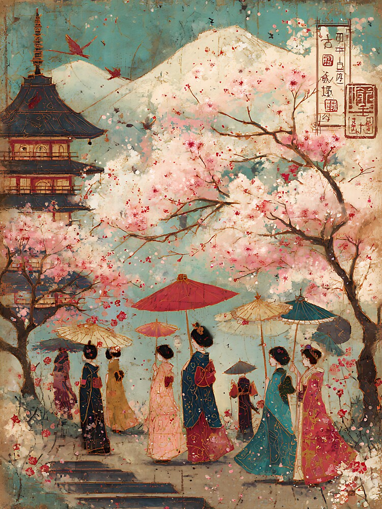 The Joy of Japanese Spring Festival by bapupa