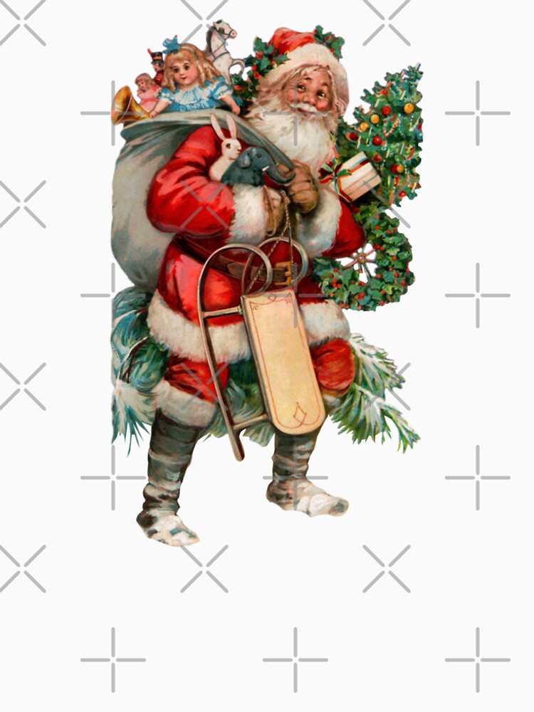 A  Retro vintage Santa Claus on Christmas by SHGraphix