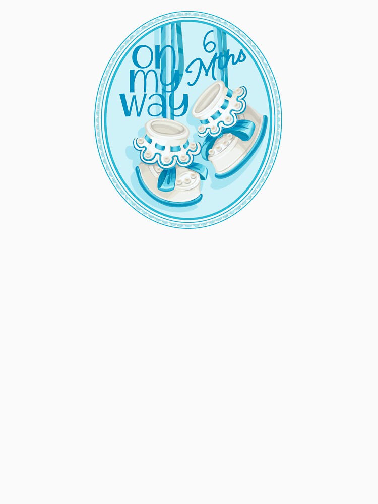“On My Way - 6 Mths” Blue (Incl. Maternity & Baby Wear) by PawsitiveMum