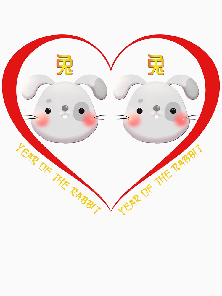 Year Of The Rabbit Couples Cute Chinese Zodiac Animals by Karry-Pat