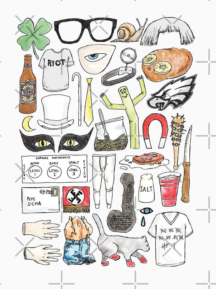 ALWAYS SUNNY iconic times by flatlaydesign