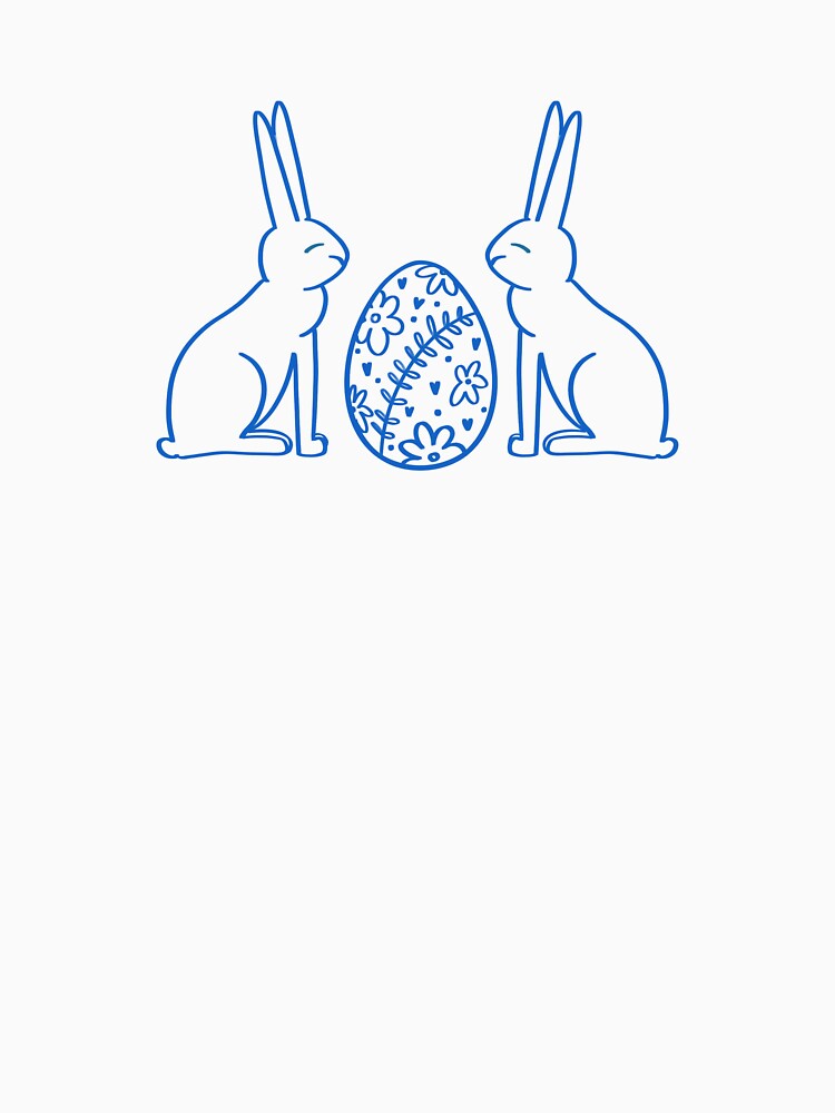 Two Easter rabbit with egg by Krymkuch