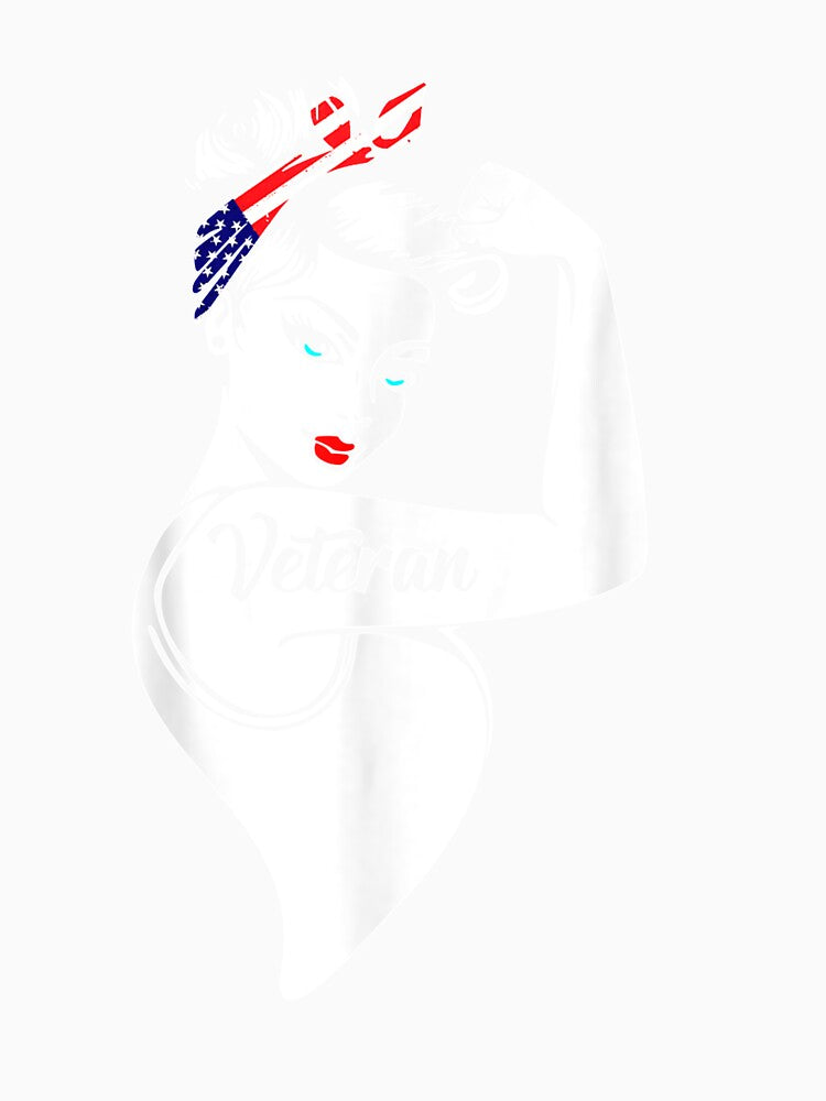 The Woman Veteran Gift Strong Girl Mom Veteran 4th Of July by caral8