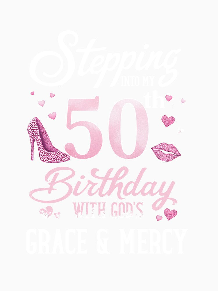 stepping into my 50th birthday heels and grace women glitter by dannybel