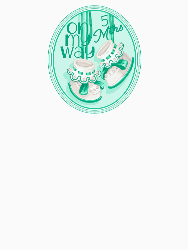 “On My Way - 5 Mths” Baby Green (Incl. Maternity & Baby Wear) by PawsitiveMum