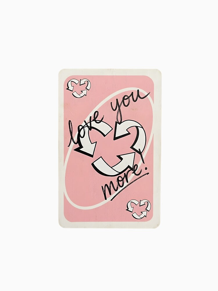 Love You More Reverse Card by JF-ArtPrints