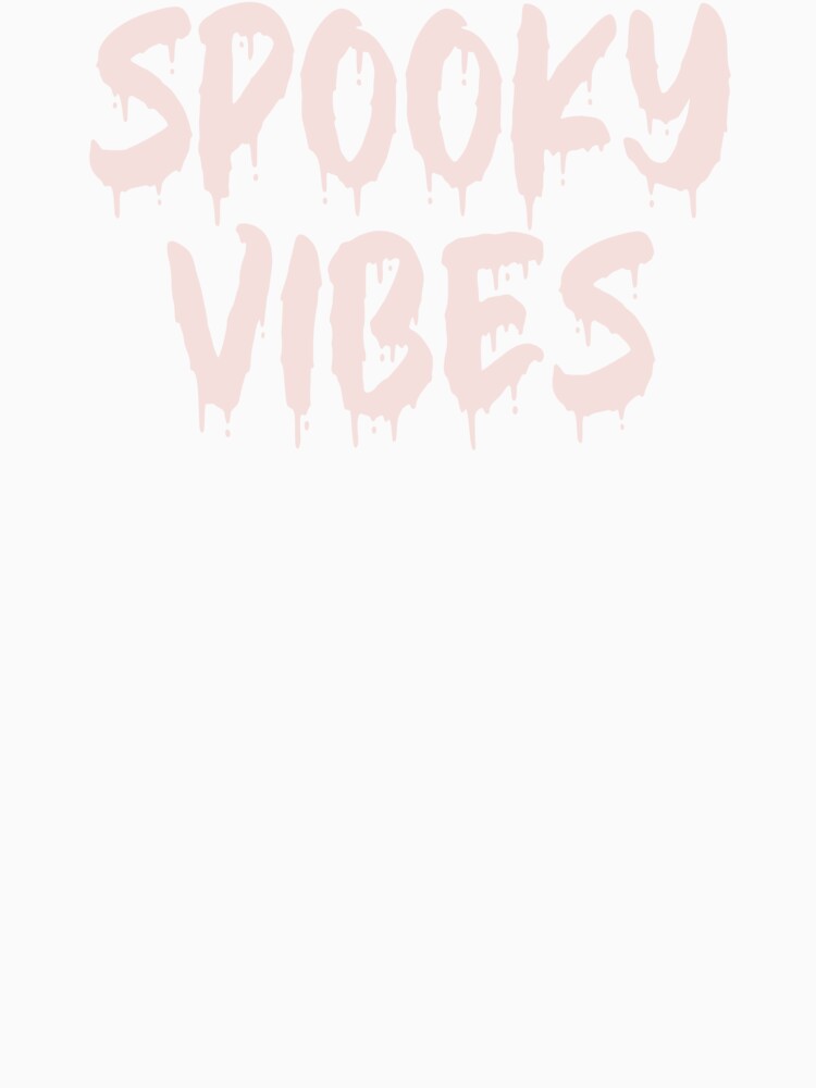 PINK ON WHITE SPOOKY VIBES BLOOD DRIP by RomeArtCo