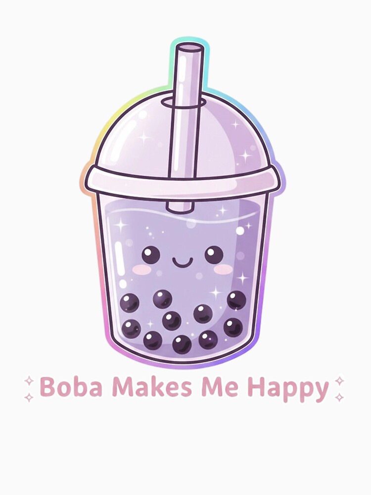 Boba Makes Me Happy – Kawaii Boba Cup by Aseelomer479
