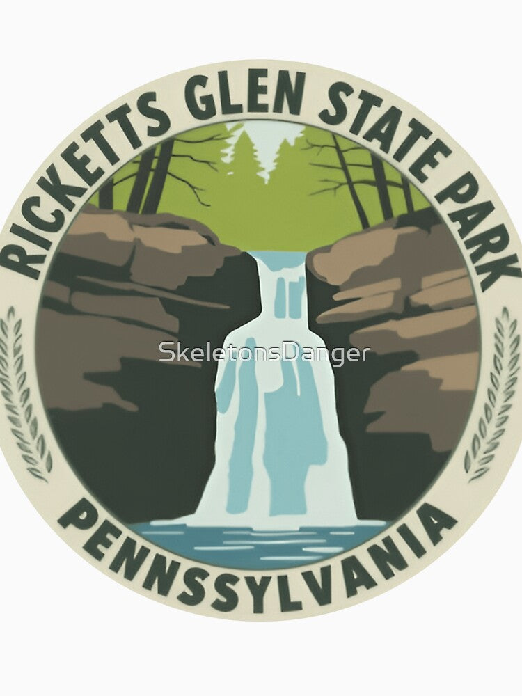 Majestic Waterfall Natural Beauty of Pennsylvania Wilderness Ricketts Glen State National Park by SkeletonsDanger
