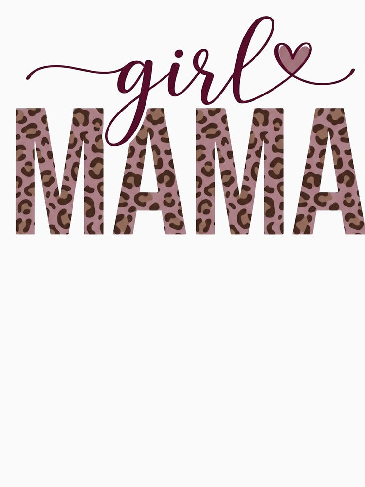 Girl Mama Leopard Print Heart by ShopVelona