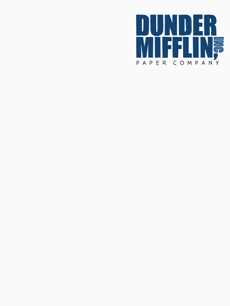 dunder mifflin logo blue by meganalexaa