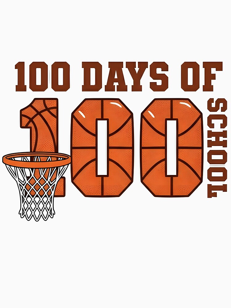 100 Days Of School Basketball by KroghDs