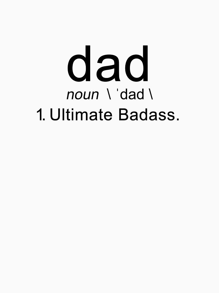 Dad Ultimate Badass Gift For Fathers Best Ever by amazingconcepts