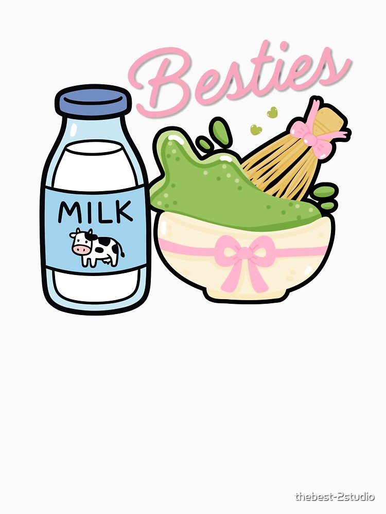 Besties Cute Milk and Matcha - Funny Matching by thebest-2studio