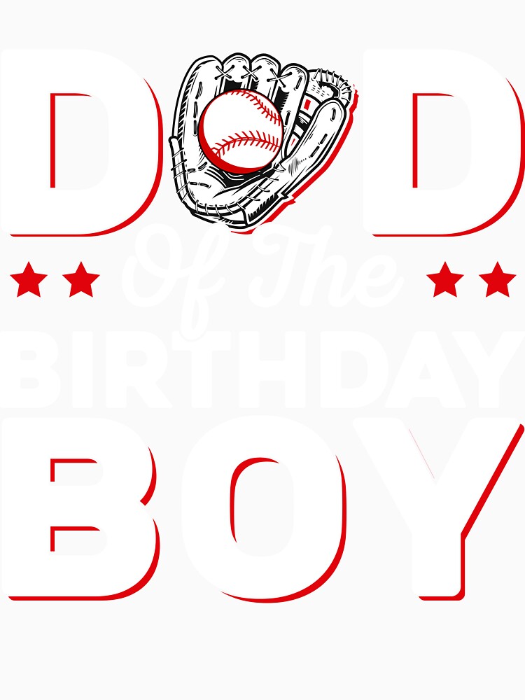 Baseball Birthday Boy Dad Glove by KroghDs