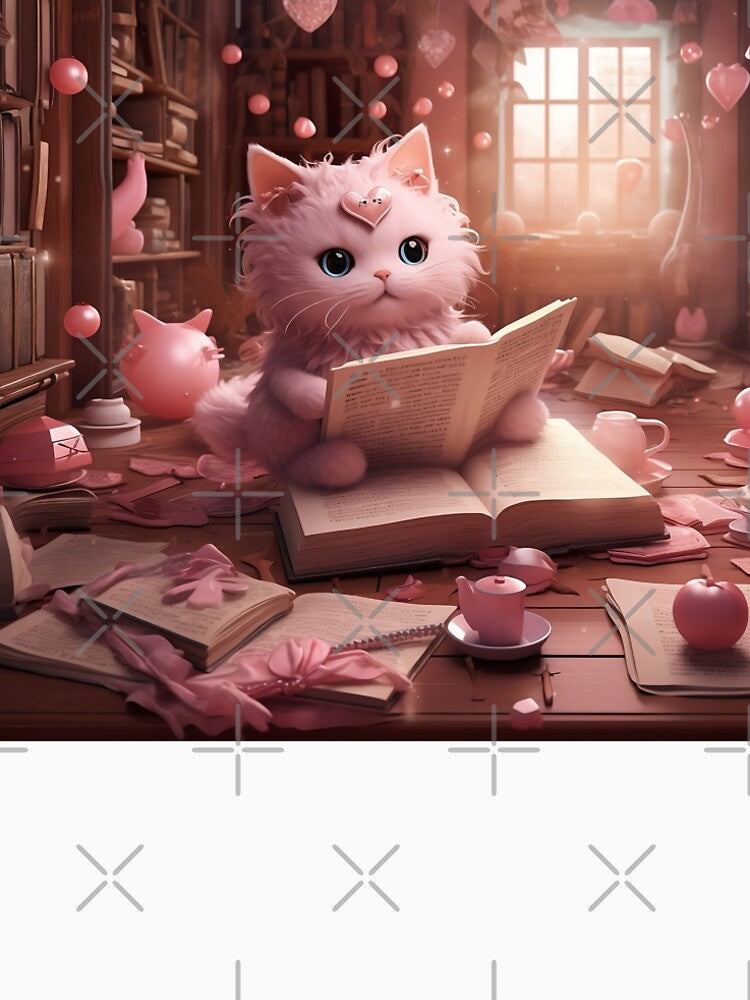 Reading Book Aesthetic Cat by HappyThanadol