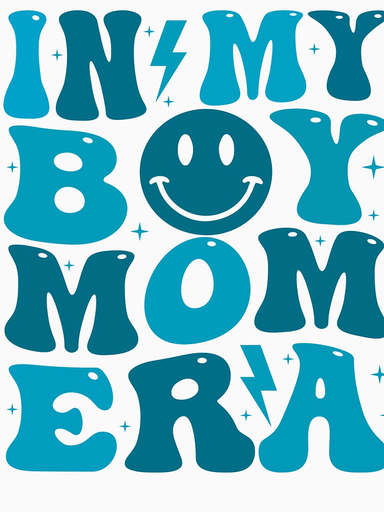 In My Boy Mom Era Groovy Mom Of Boys by xteamdesign
