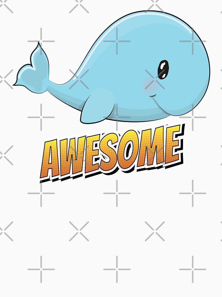 Whale Awesome Cute Kawaii Cartoon by ProjectX23