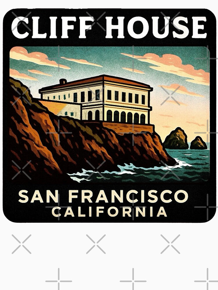 Cliff House, San Francisco, California by Myra365Art