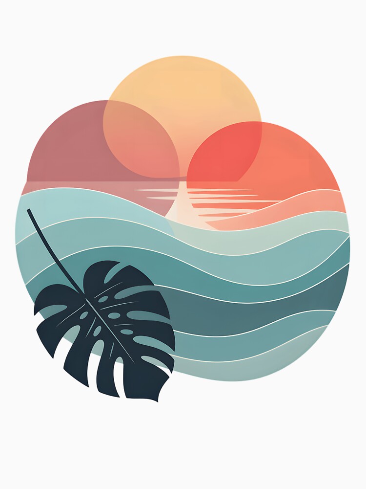 Summer Beach Sunset Minimalist Graphic Women 2025 by clothesy7