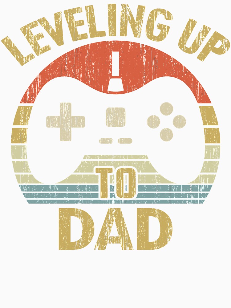 Leveling Up To Dad - New Dad First Time Dad Daddy To Be Fathers Day Gift Video Gamer by nana1099