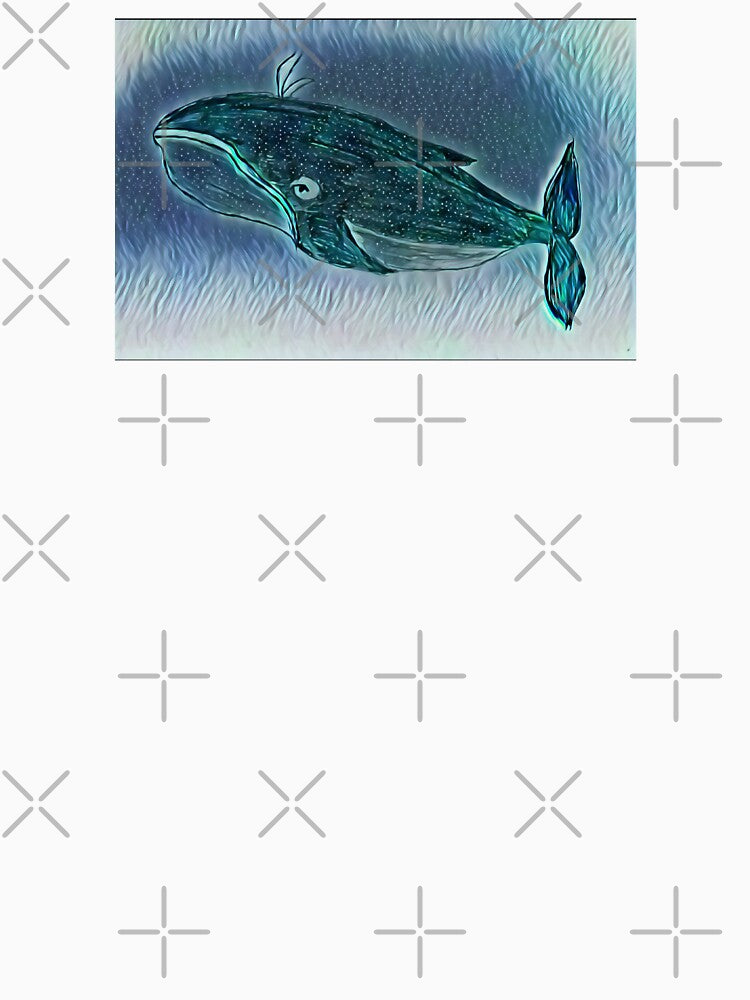 Blue-green artistic whale by Pelikancrazy