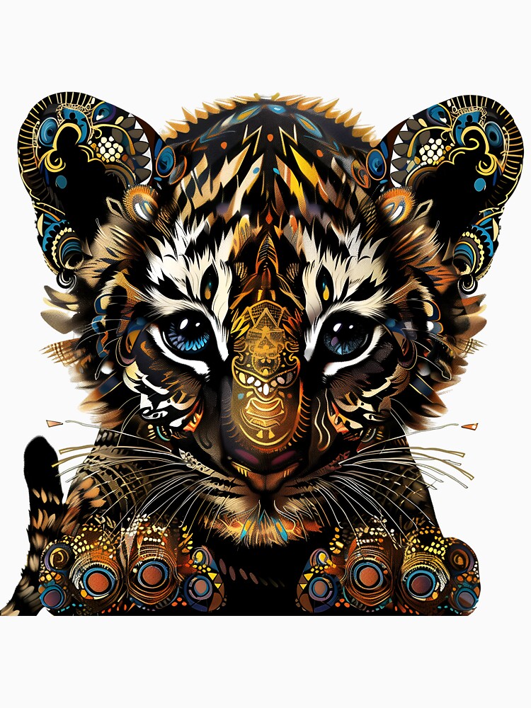Stylized Baby Tiger 4 by HarmonyTheKoala