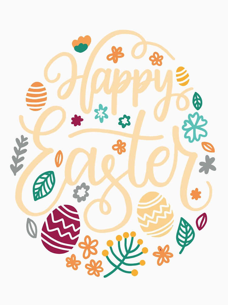 Happy Easter Flowers Moms Girls by IceNiceIce