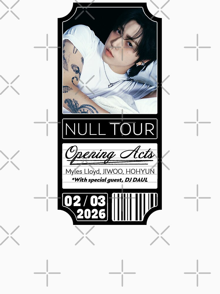 JUNNY Null Tour Ticket Memorabilia by introelegrfx