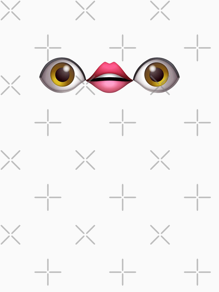 Eyes and Mouth Emoji TikTok Sticker Pack by lolora
