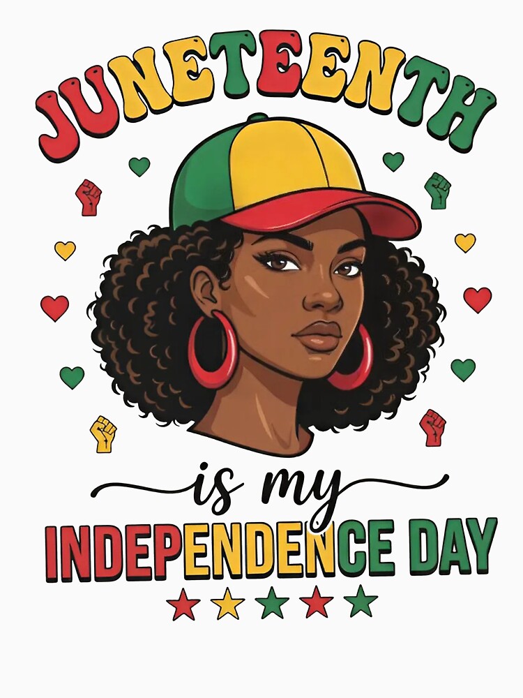 Juneteenth is My Independence Day T-Shirts, Black Pride by sawczy-shop