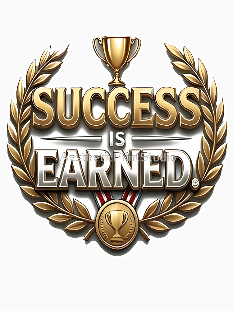 Success is Earned by AestheticPrintStudio
