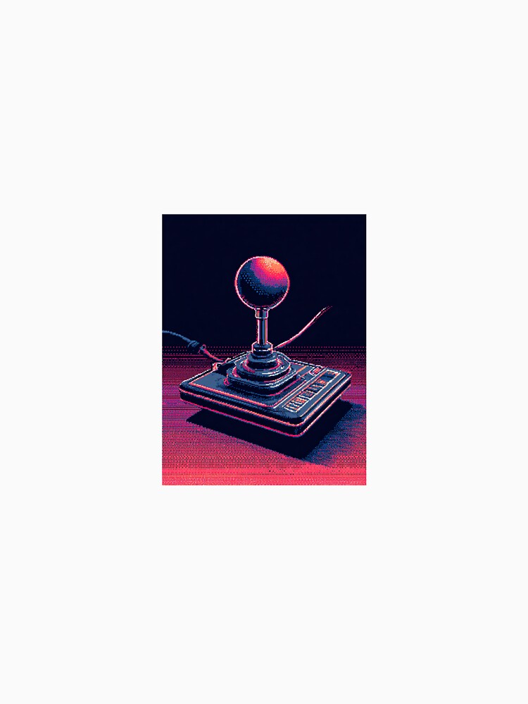 Retro Pixel Art Synthwave Style Joystick by mariaben33
