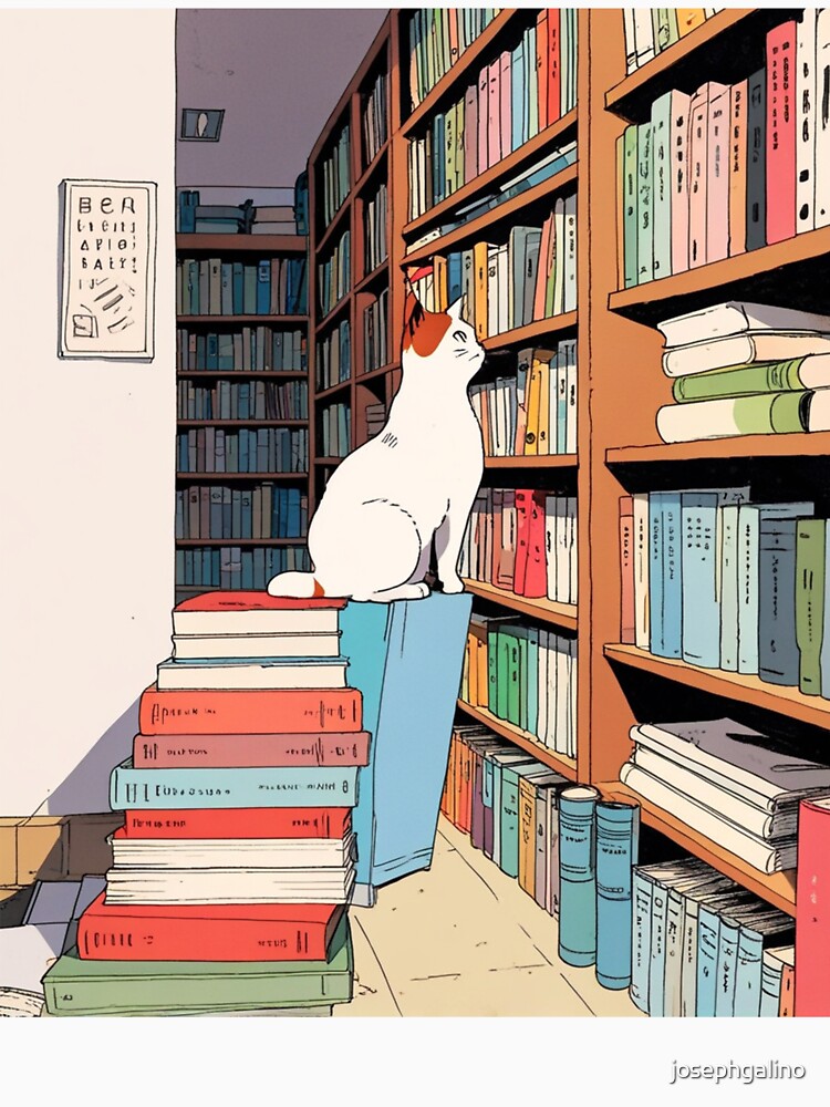 Library Whiskers by Retro Urban Wave