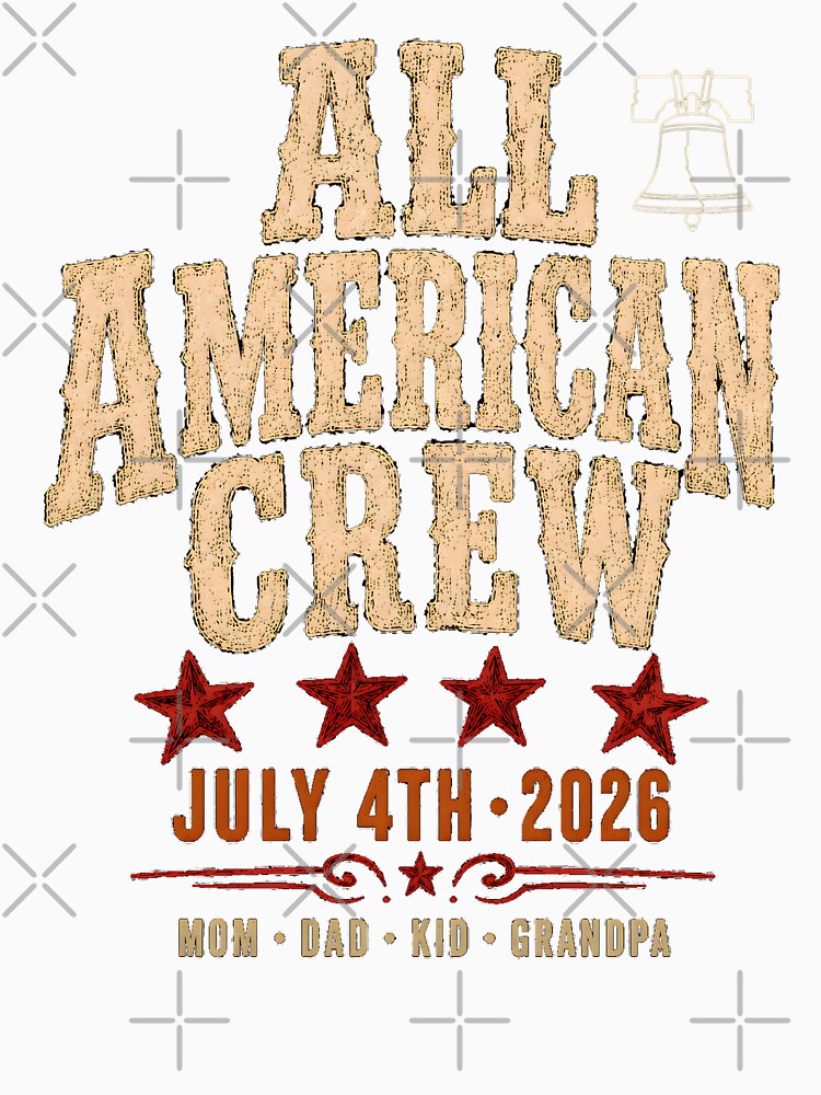 Matching Family 4th of July Shirts 2026 - All American Crew Mom Dad Kid Grandpa by Gabmod14