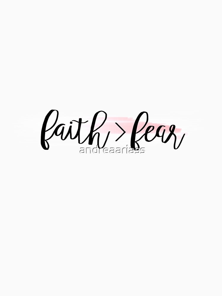 faith over fear sticker by andreaariass