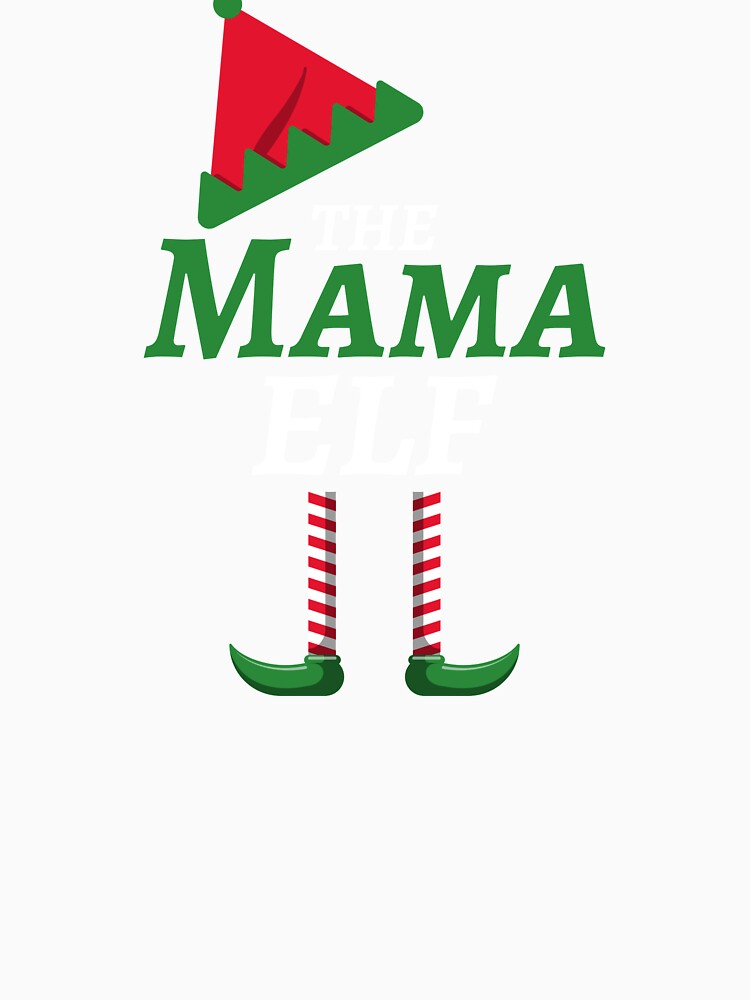The Mama Elf matching family Christmas by HolidayTees