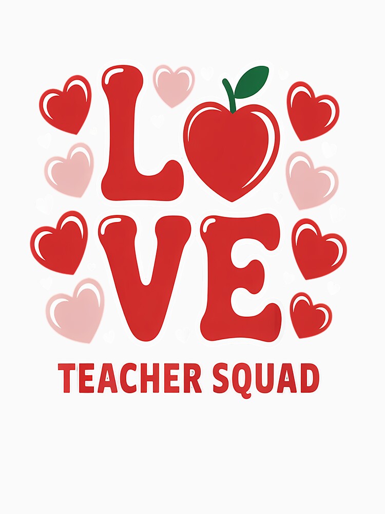 Valentine's Day Teachers LOVE Teacher Squad School by BlassmausArt