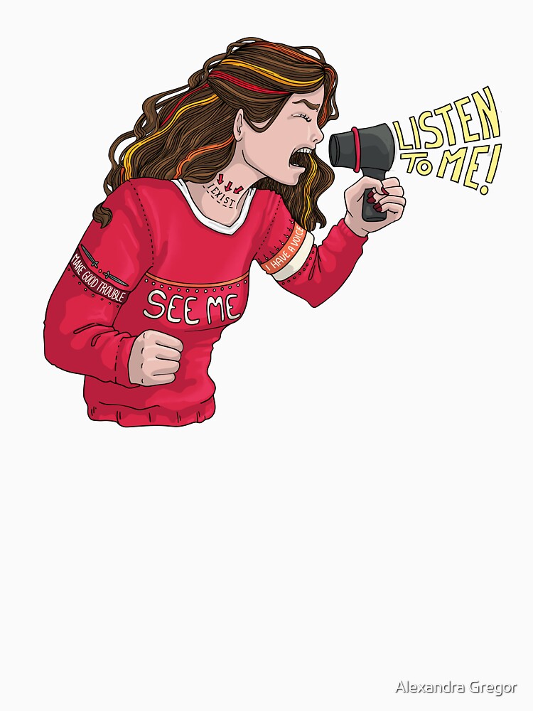 I AM NOT IRRELEVANT Women's Empowerment Illustration Art by AlexandraGregor