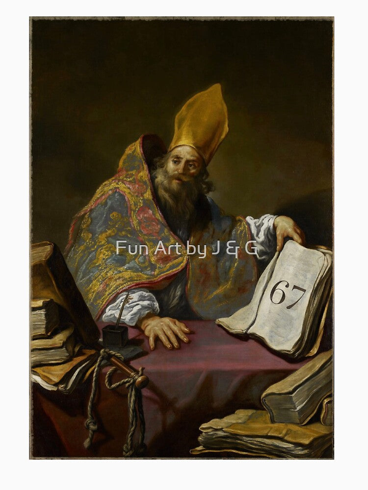 ancient scholar predicts 67 by Fun Art by J & G
