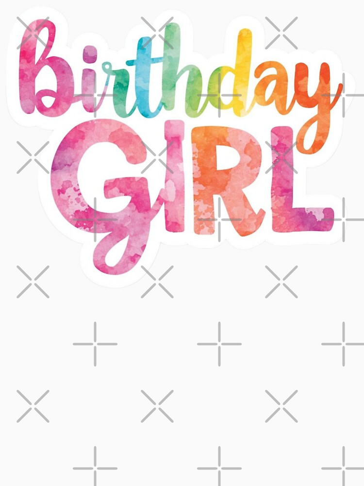 Birthday Girl Rainbow Text by PamLeeDesign