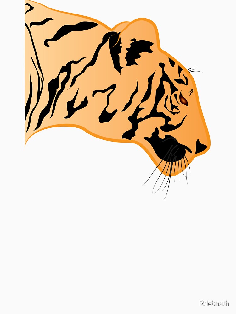 tiger line art by Rdebnath