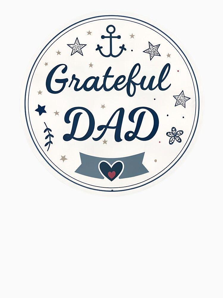 Grateful Dad Minimal  – Classy Father’s Day Gift Design by VividOrganica