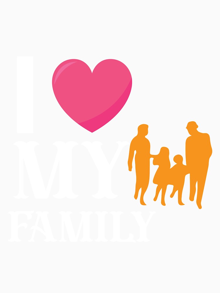 picontshirt Matching Family I Love My Family T-Shirts by DesignerCrew