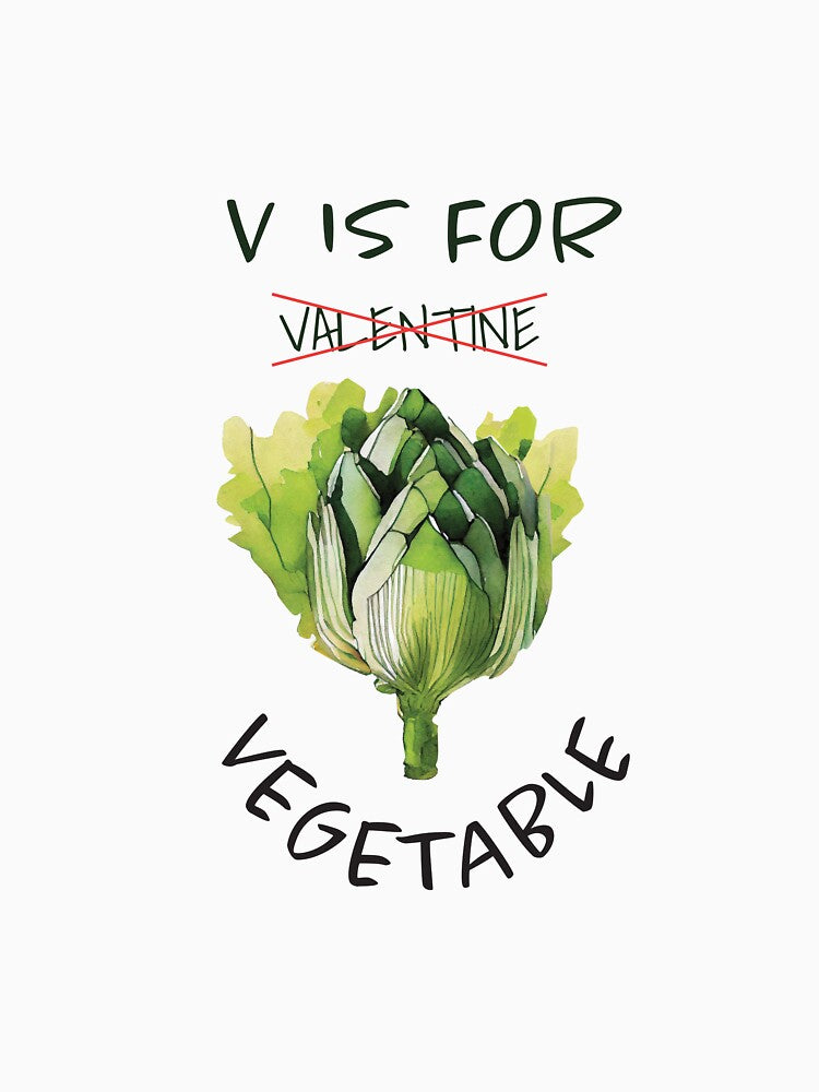 V Is For Vegetable | Happy Valentine | Valentine's Day | Vegetable Love | Healthy Valentine by ArtPowTech