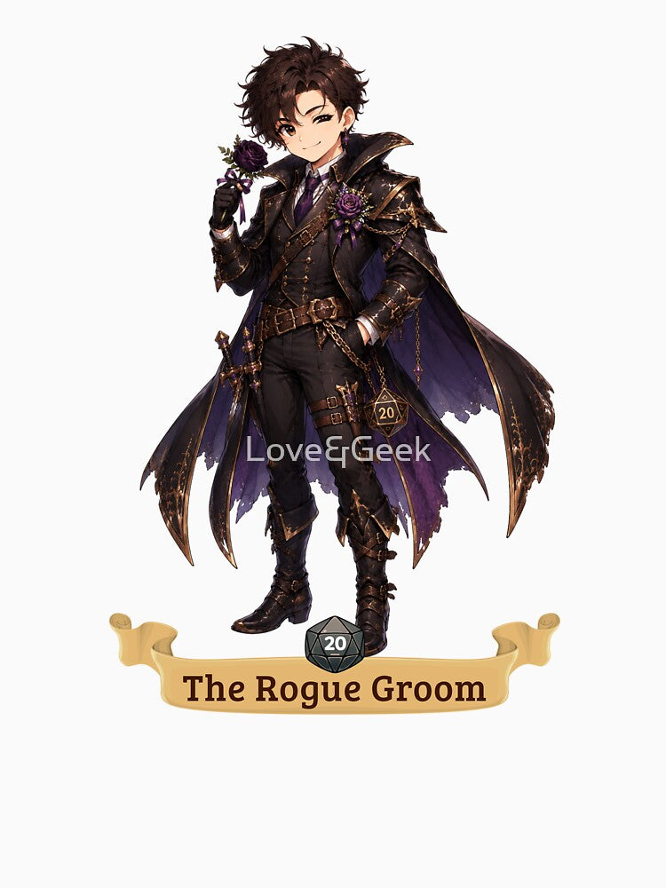 The Rogue Groom | Wedding design chibi roleplaying couple RPG by Love&Geek
