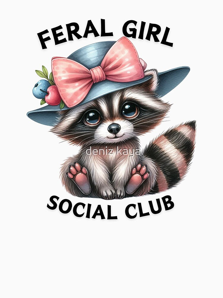 Feral Girl Social Club, Raccoon by deniz kaya