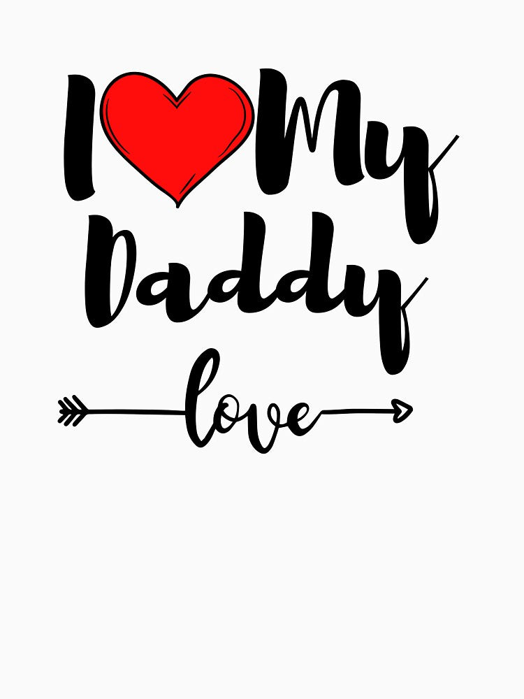 I Love My Daddy Big Red Heart by BoomBoomBaby