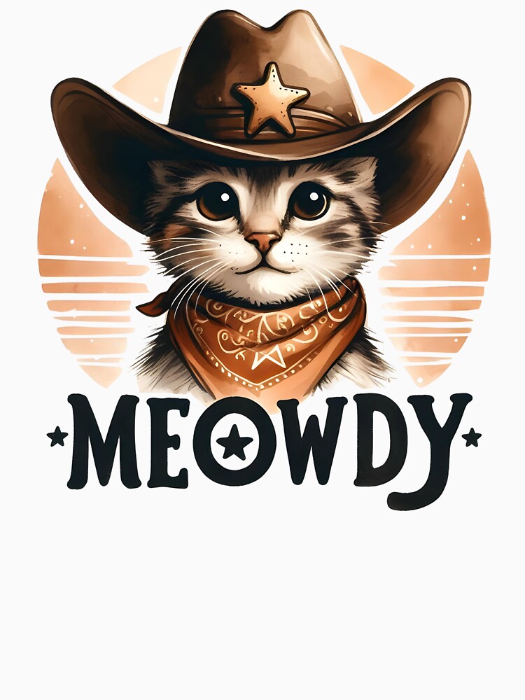 Meowdy cowboy cat by Batshirt